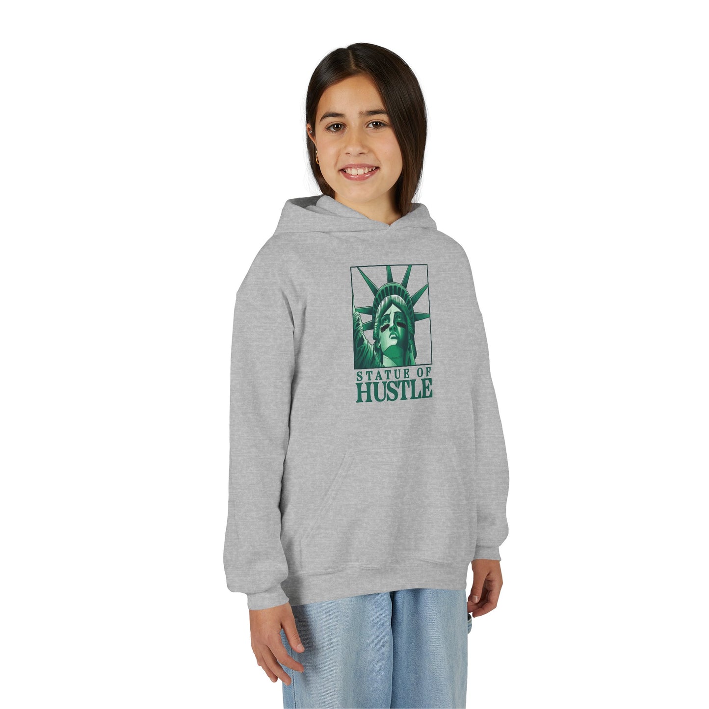 STATUE OF HUSTLE Youth Hoodie - AMERICA 250 Collection