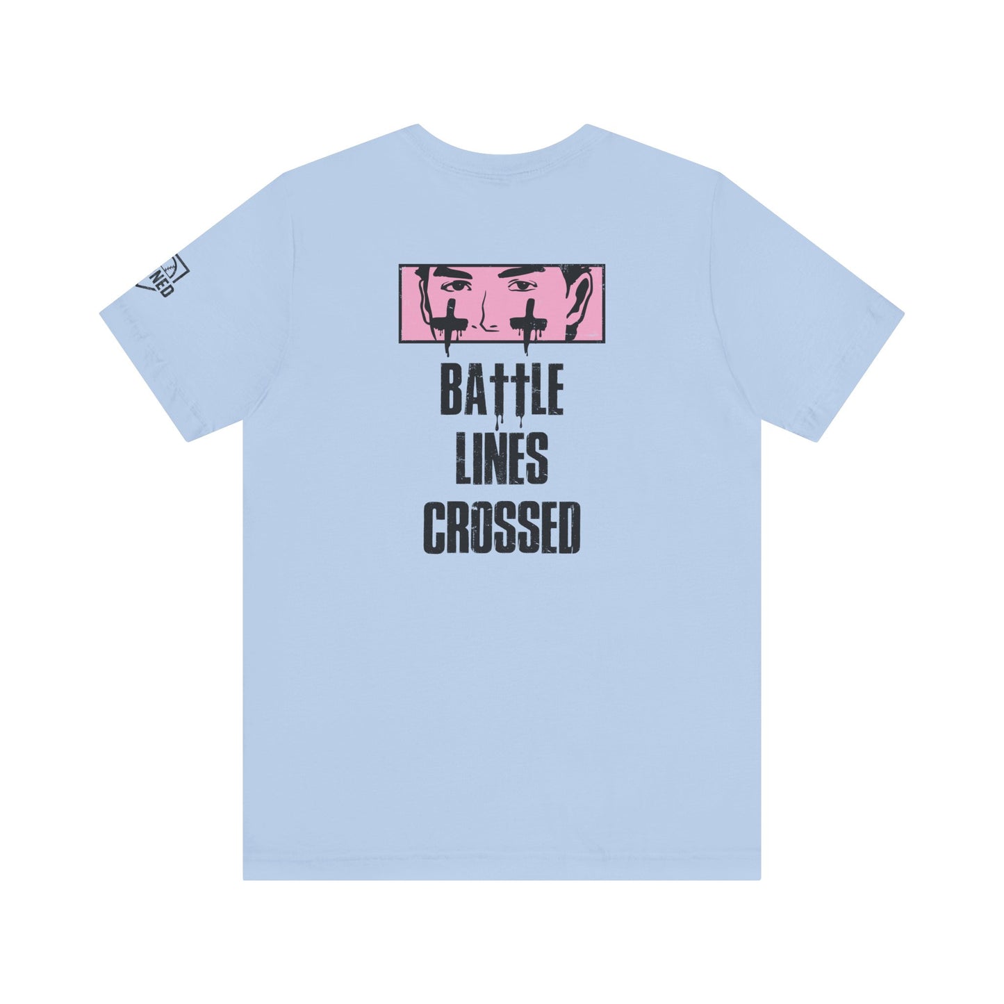BATTLE LINES CROSSED Tee (Black Font)