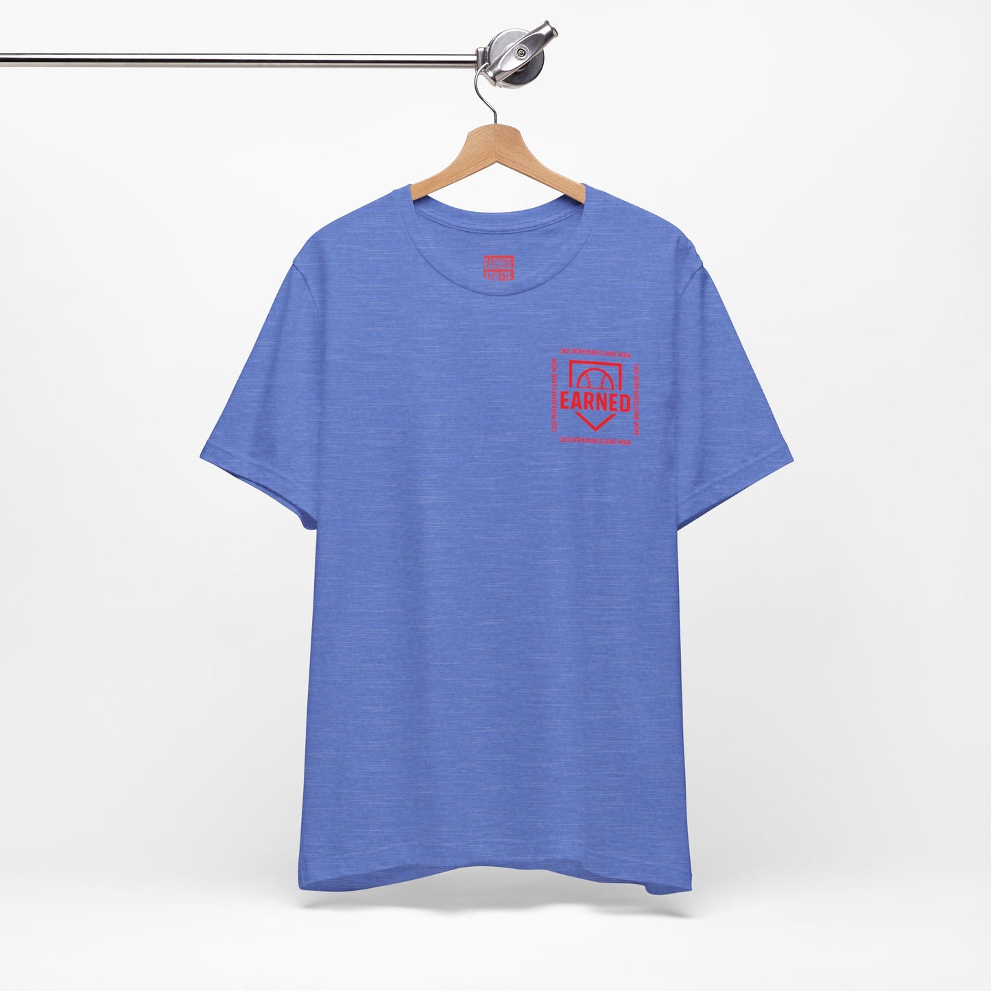 CAGE WORK MAKES GAME WORK Tee (Red Font)