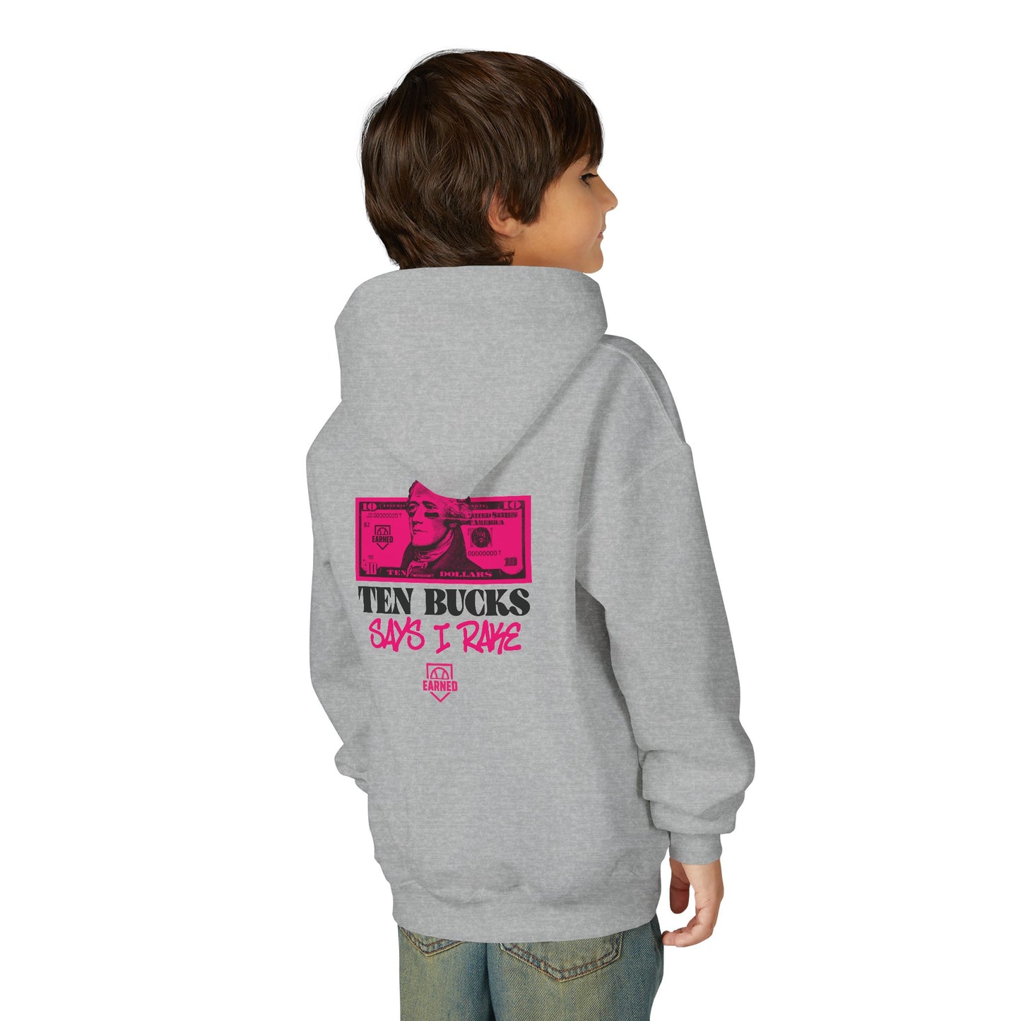TEN BUCKS SAYS I RAKE Youth Hoodie - AMERICA 250 Collection