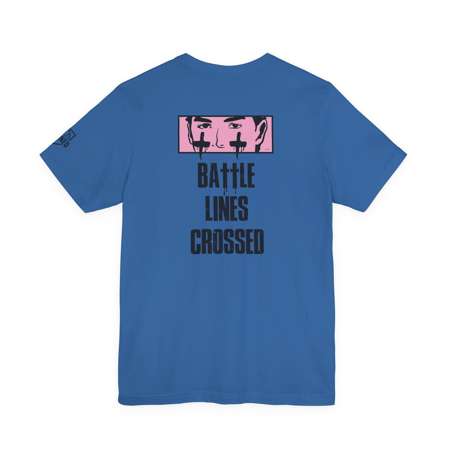 BATTLE LINES CROSSED Tee (Black Font)