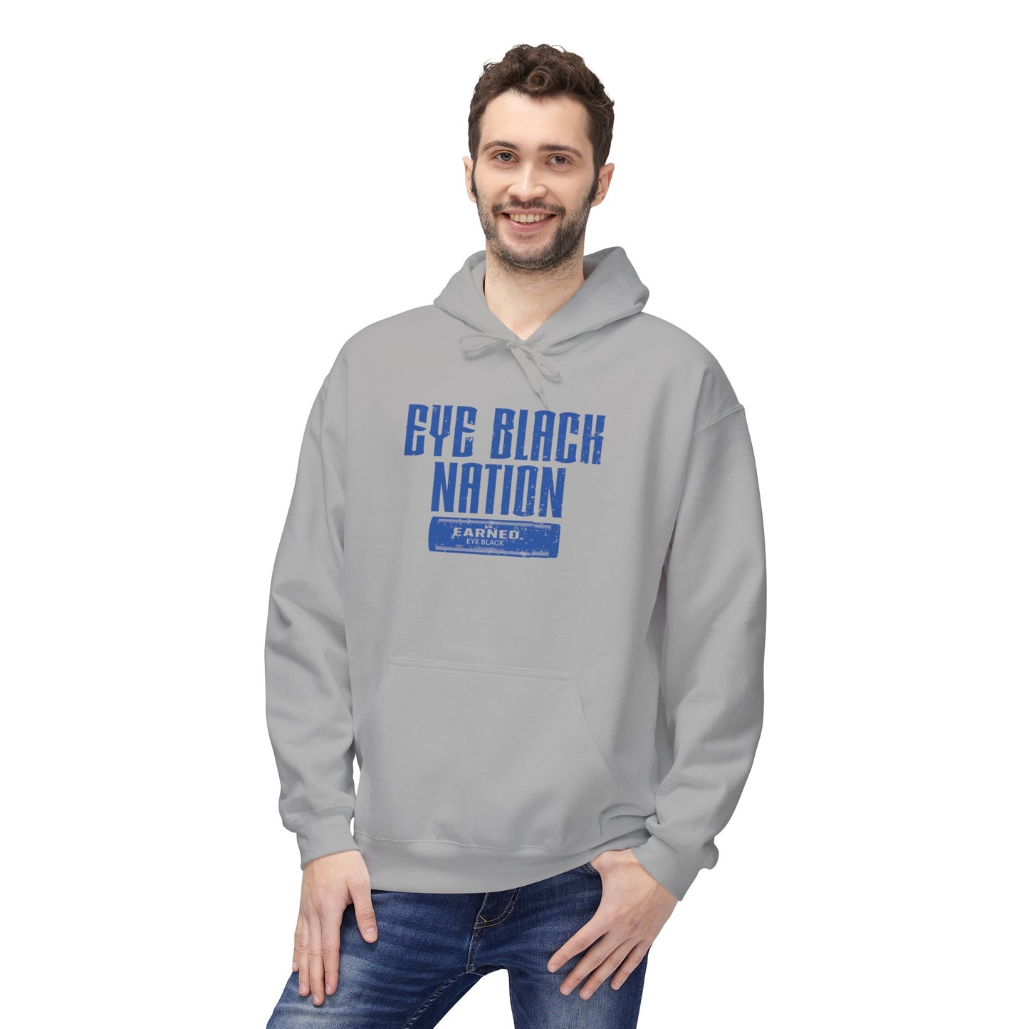 EYE BLACK NATION / WARRIOR Hoodie (Blue Font)