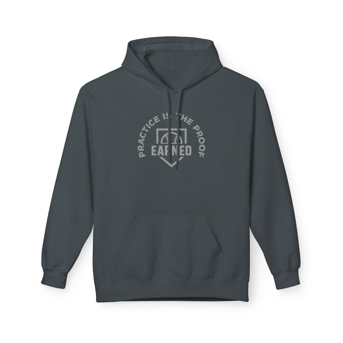 PRACTICE IS THE PROOF Hoodie (Gray Font)
