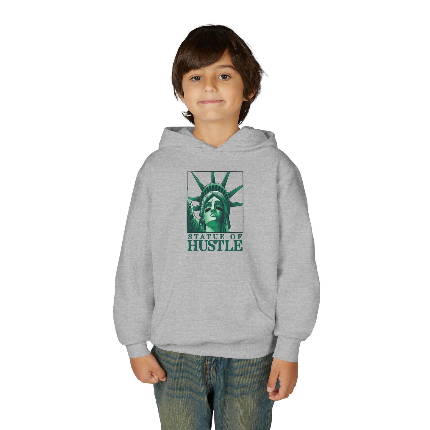 STATUE OF HUSTLE Youth Hoodie - AMERICA 250 Collection