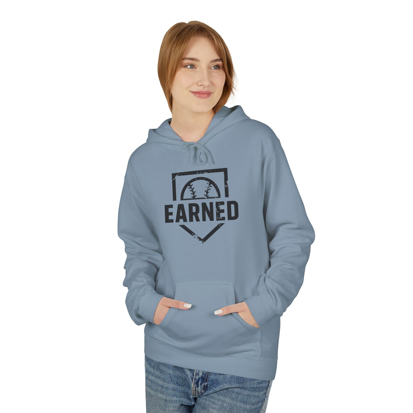 EARNED Logo Hoodie (Black Font)