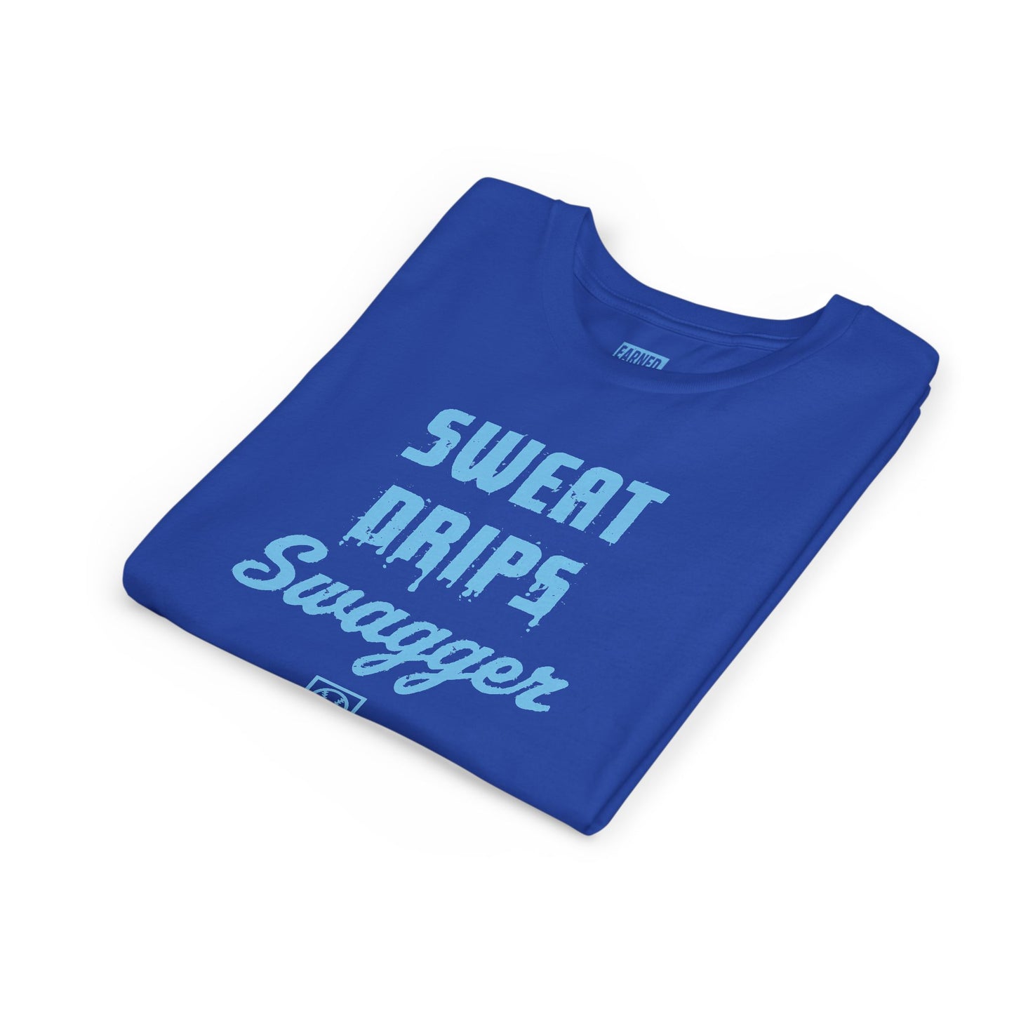 SWEAT DRIPS SWAGGER Youth Tee (Blue Font)