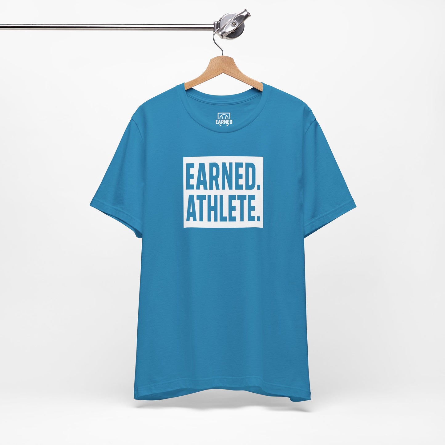 EARNED. ATHLETE. Tee (White Font)