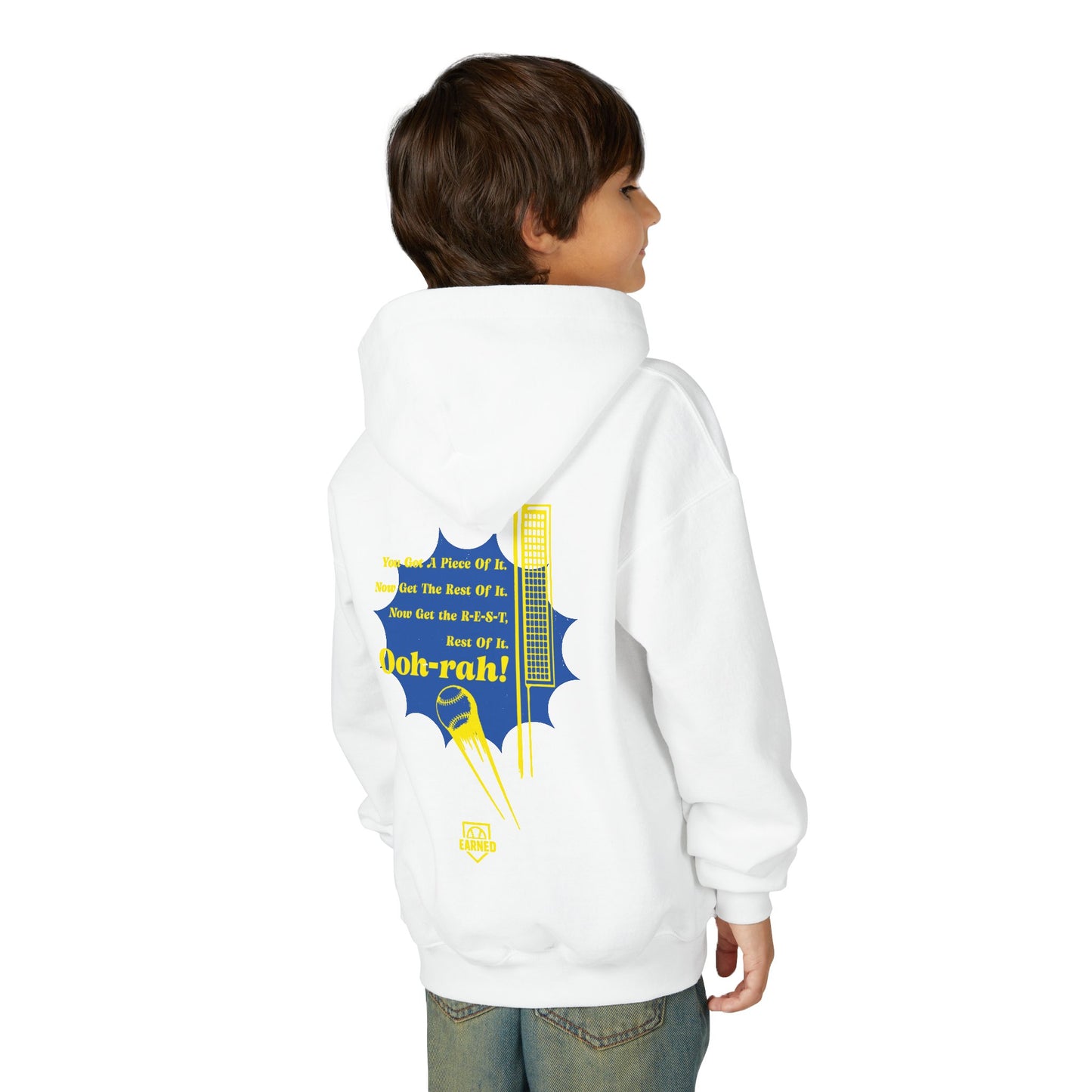 PIECE OF IT Youth Tee (Blue Logo) - DUGOUT CHANT Collection