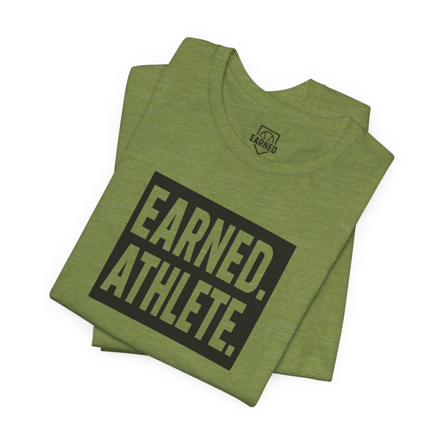 EARNED. ATHLETE. Logo Tee (Black Font)