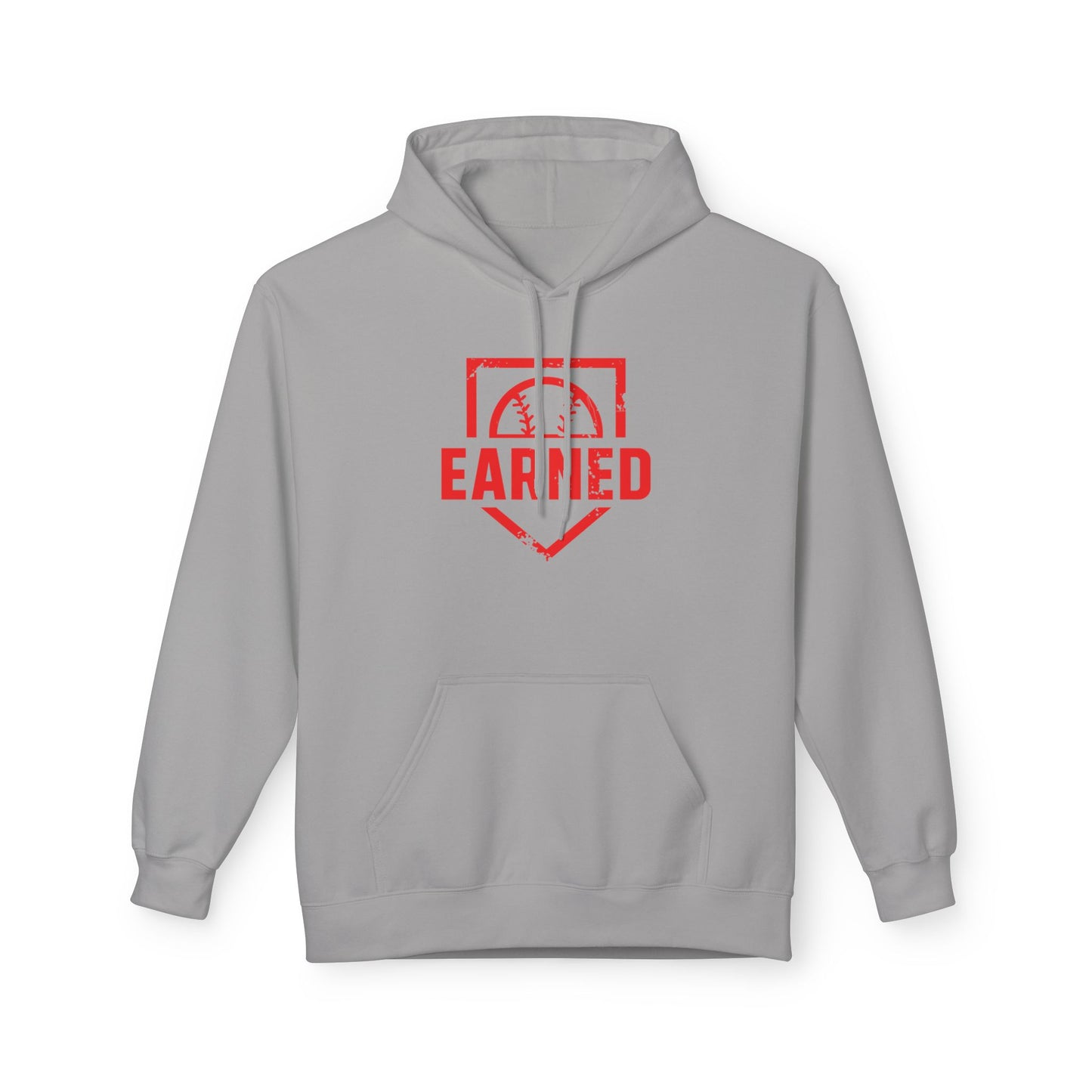 EARNED Logo Hoodie (Red Font)