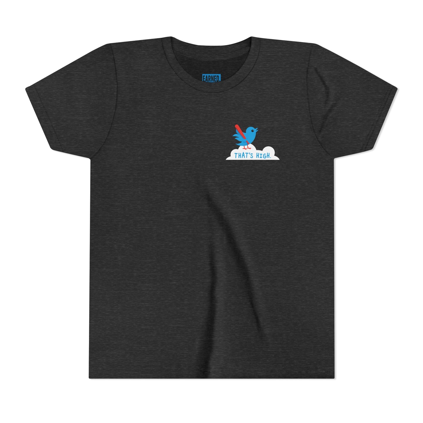 THAT'S HIGH Youth Tee (Blue Bird) - DUGOUT CHANT Collection