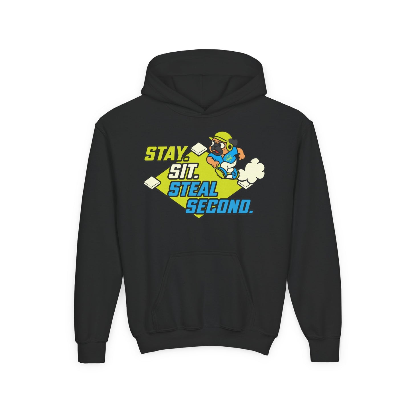 SIT. STAY. STEAL SECOND. Youth Hoodie - BARK PARK Collection